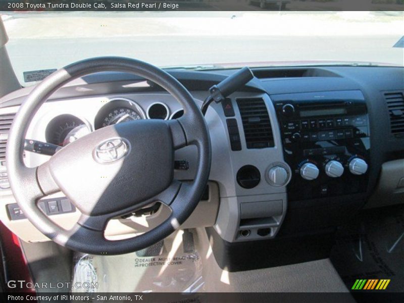 Salsa Red Pearl / Beige 2008 Toyota Tundra Double Cab