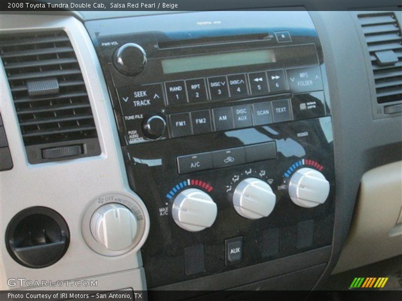 Salsa Red Pearl / Beige 2008 Toyota Tundra Double Cab