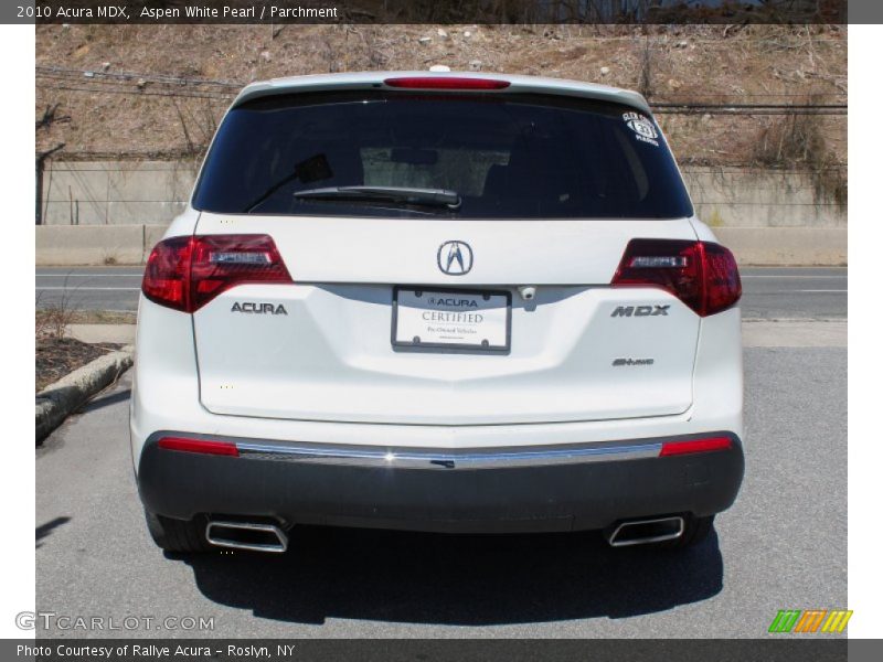 Aspen White Pearl / Parchment 2010 Acura MDX