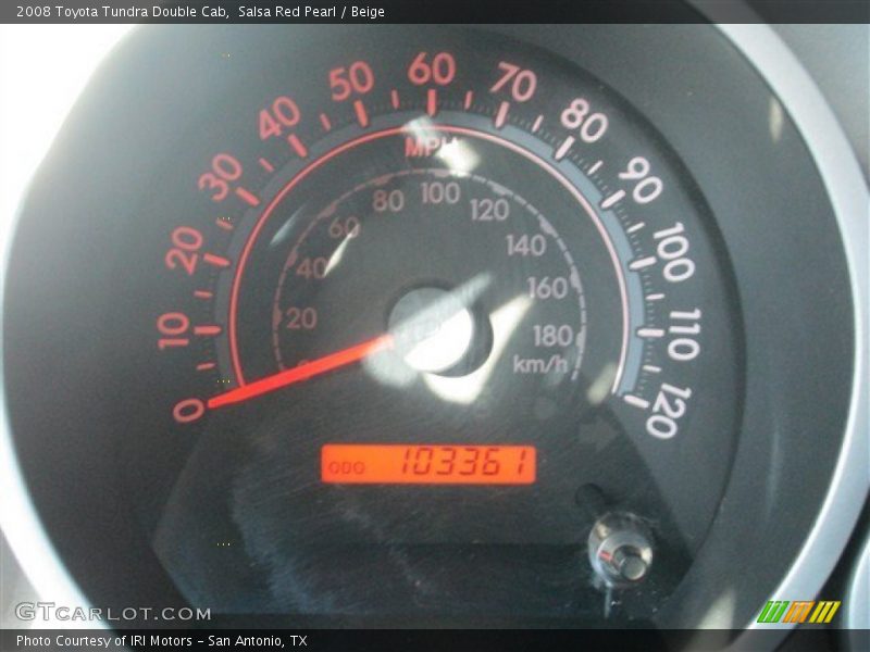 Salsa Red Pearl / Beige 2008 Toyota Tundra Double Cab