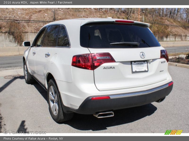 Aspen White Pearl / Parchment 2010 Acura MDX