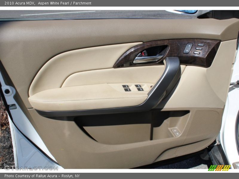 Aspen White Pearl / Parchment 2010 Acura MDX