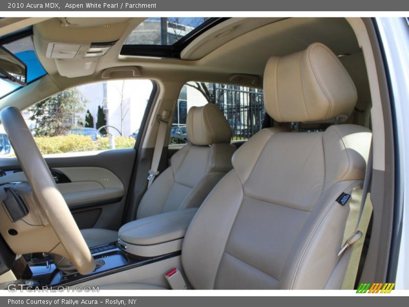 Aspen White Pearl / Parchment 2010 Acura MDX