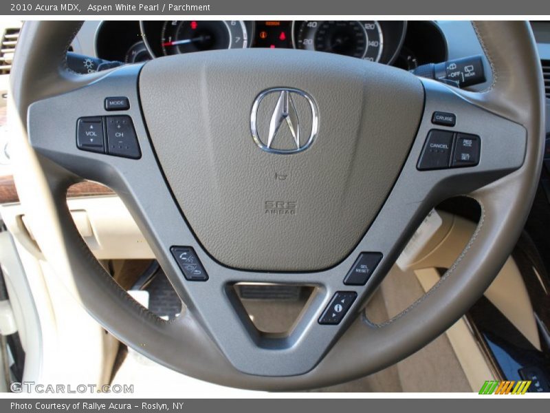 Aspen White Pearl / Parchment 2010 Acura MDX