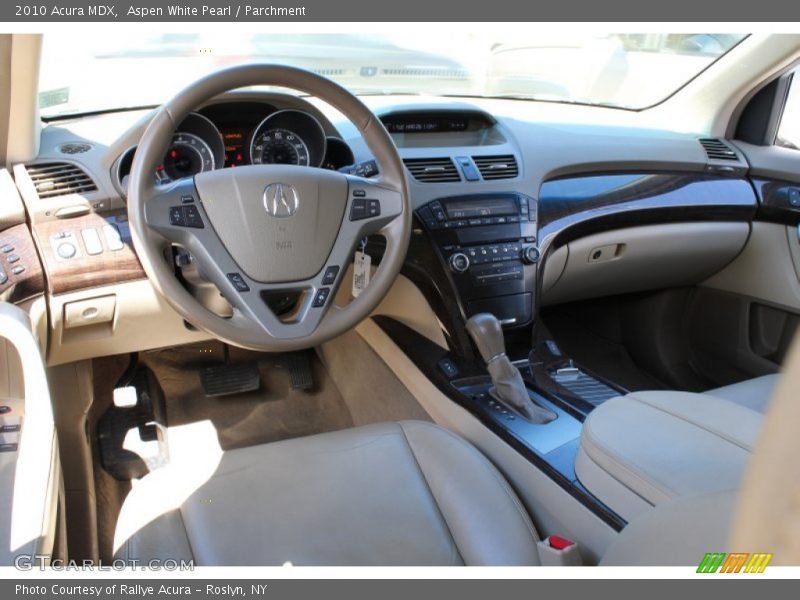 Aspen White Pearl / Parchment 2010 Acura MDX