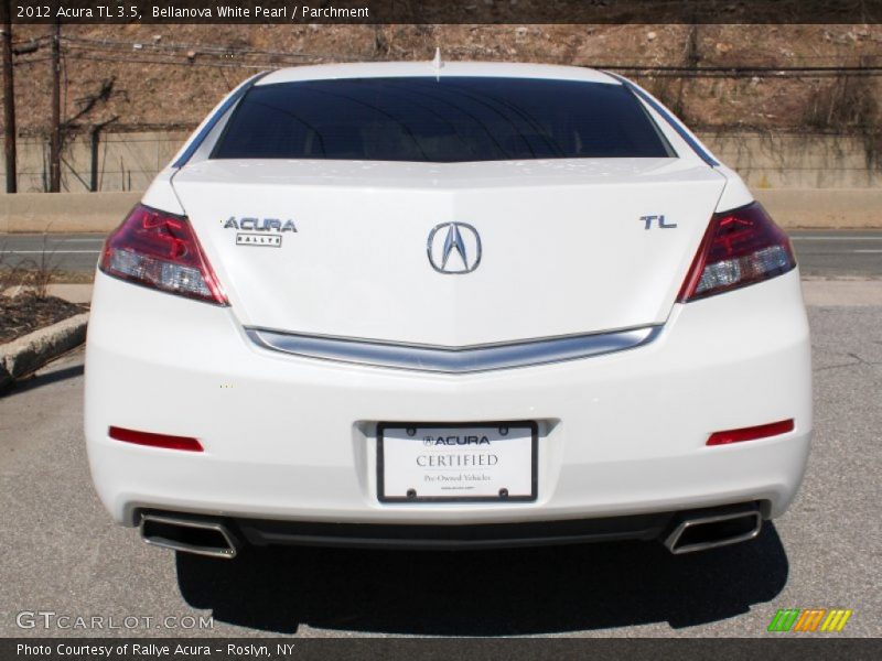 Bellanova White Pearl / Parchment 2012 Acura TL 3.5