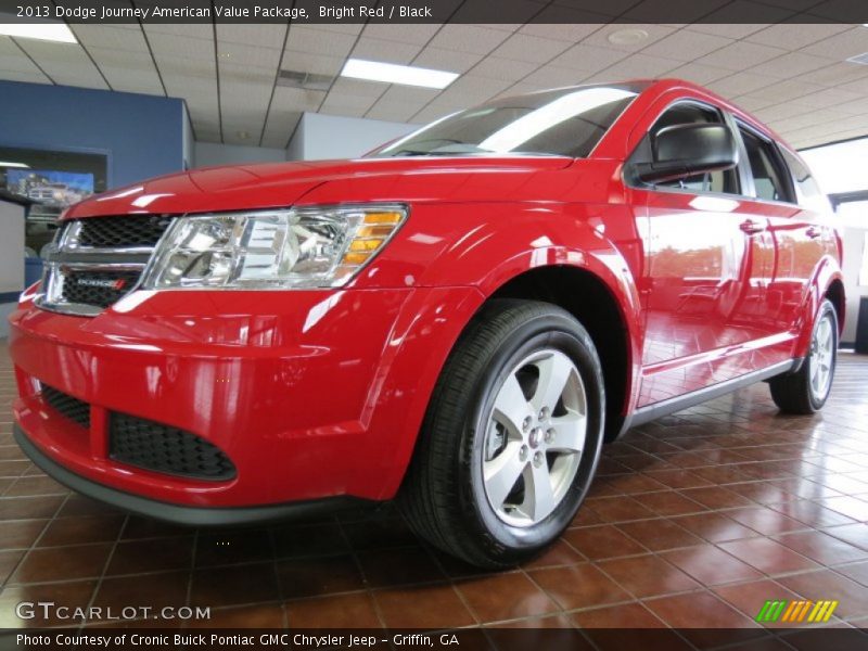 Bright Red / Black 2013 Dodge Journey American Value Package