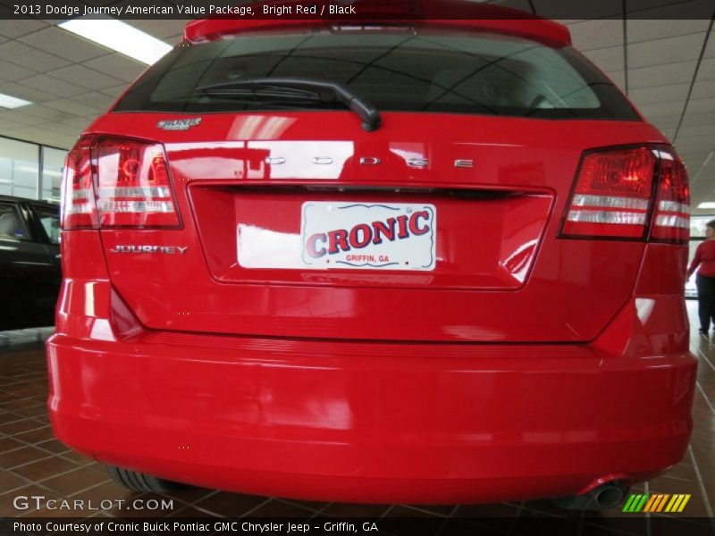 Bright Red / Black 2013 Dodge Journey American Value Package