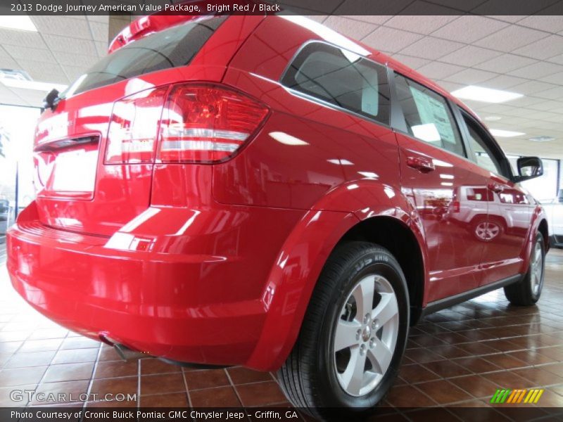 Bright Red / Black 2013 Dodge Journey American Value Package