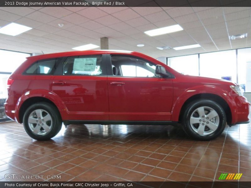 Bright Red / Black 2013 Dodge Journey American Value Package