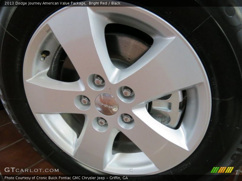 Bright Red / Black 2013 Dodge Journey American Value Package