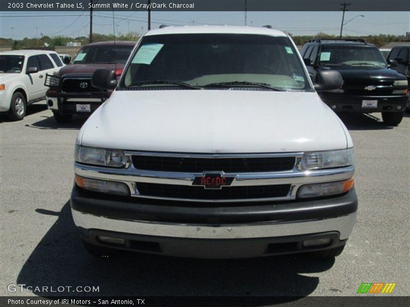 Summit White / Gray/Dark Charcoal 2003 Chevrolet Tahoe LS