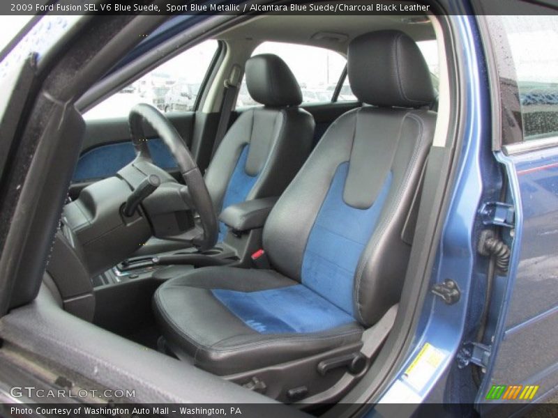  2009 Fusion SEL V6 Blue Suede Alcantara Blue Suede/Charcoal Black Leather Interior