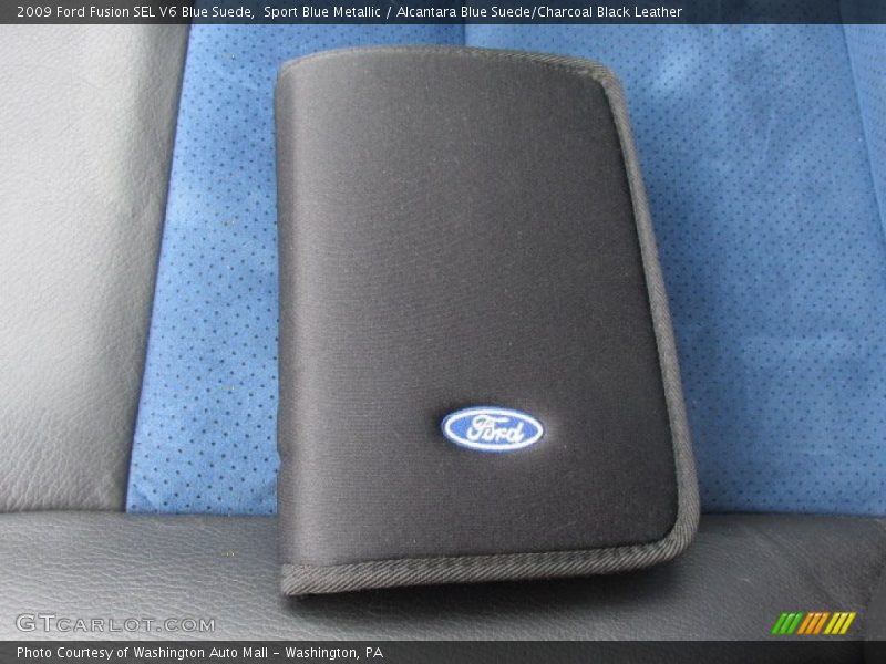 Sport Blue Metallic / Alcantara Blue Suede/Charcoal Black Leather 2009 Ford Fusion SEL V6 Blue Suede