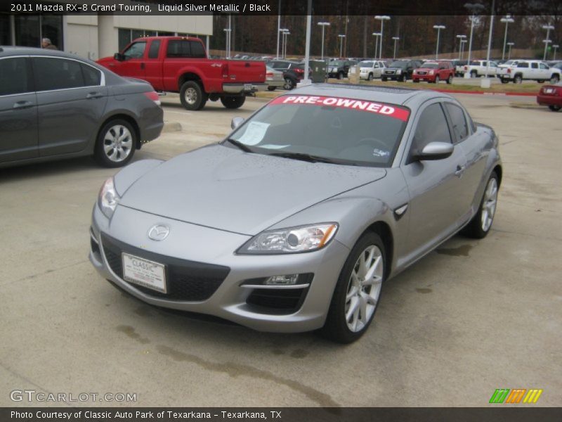 Liquid Silver Metallic / Black 2011 Mazda RX-8 Grand Touring