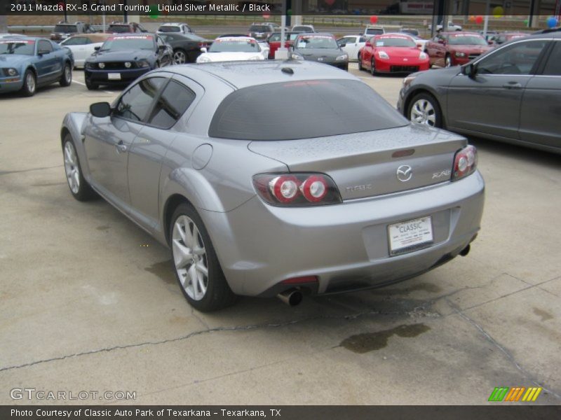 Liquid Silver Metallic / Black 2011 Mazda RX-8 Grand Touring