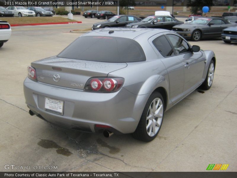 Liquid Silver Metallic / Black 2011 Mazda RX-8 Grand Touring