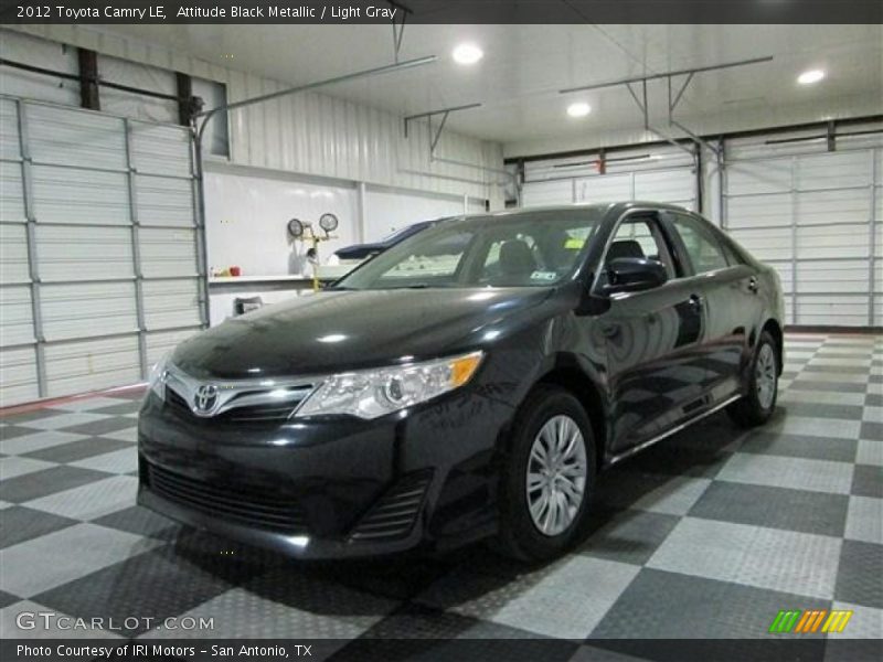Attitude Black Metallic / Light Gray 2012 Toyota Camry LE