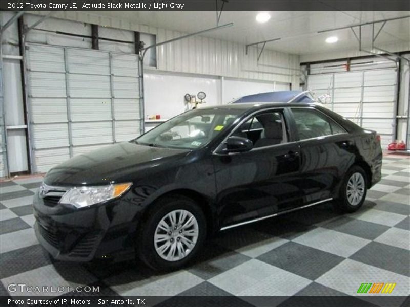 Attitude Black Metallic / Light Gray 2012 Toyota Camry LE