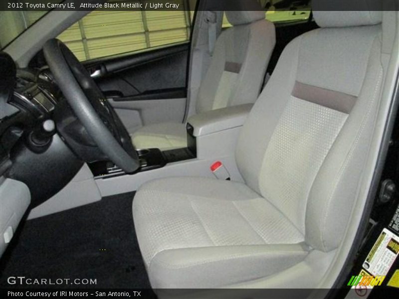 Attitude Black Metallic / Light Gray 2012 Toyota Camry LE