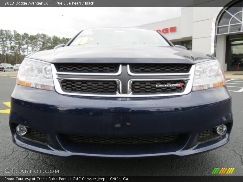 True Blue Pearl / Black 2013 Dodge Avenger SXT