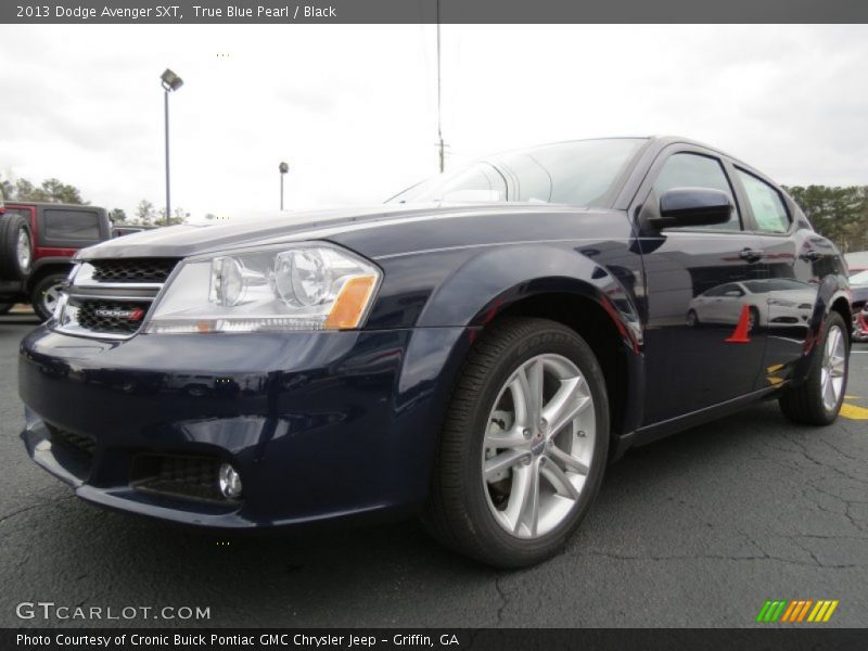 True Blue Pearl / Black 2013 Dodge Avenger SXT