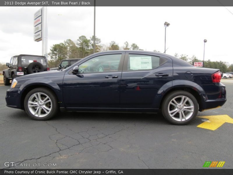 True Blue Pearl / Black 2013 Dodge Avenger SXT