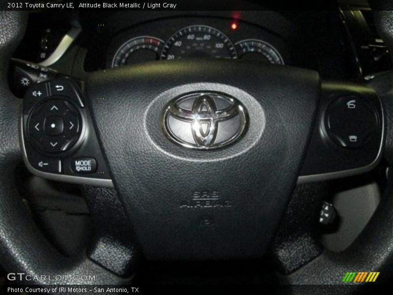 Attitude Black Metallic / Light Gray 2012 Toyota Camry LE