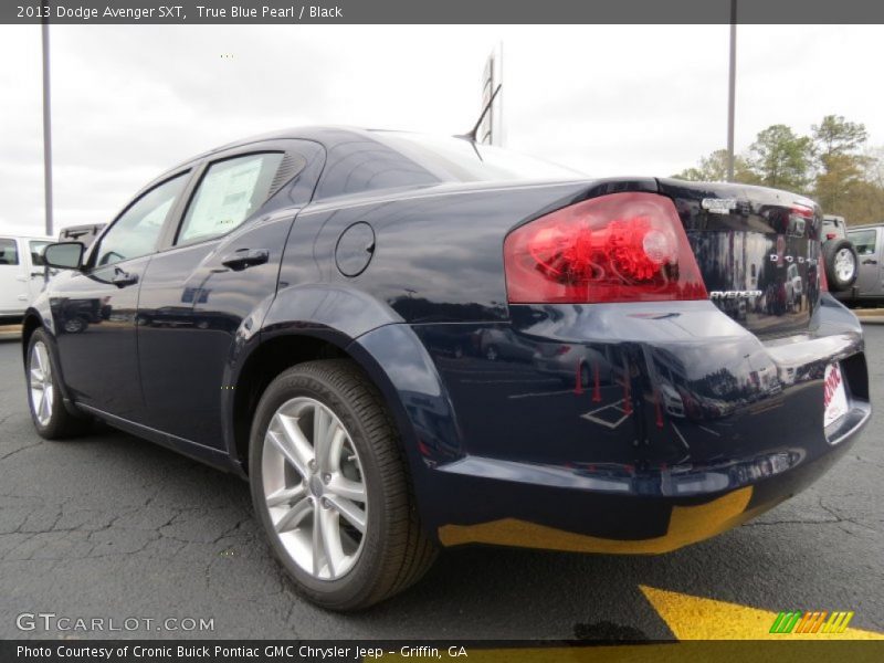 True Blue Pearl / Black 2013 Dodge Avenger SXT