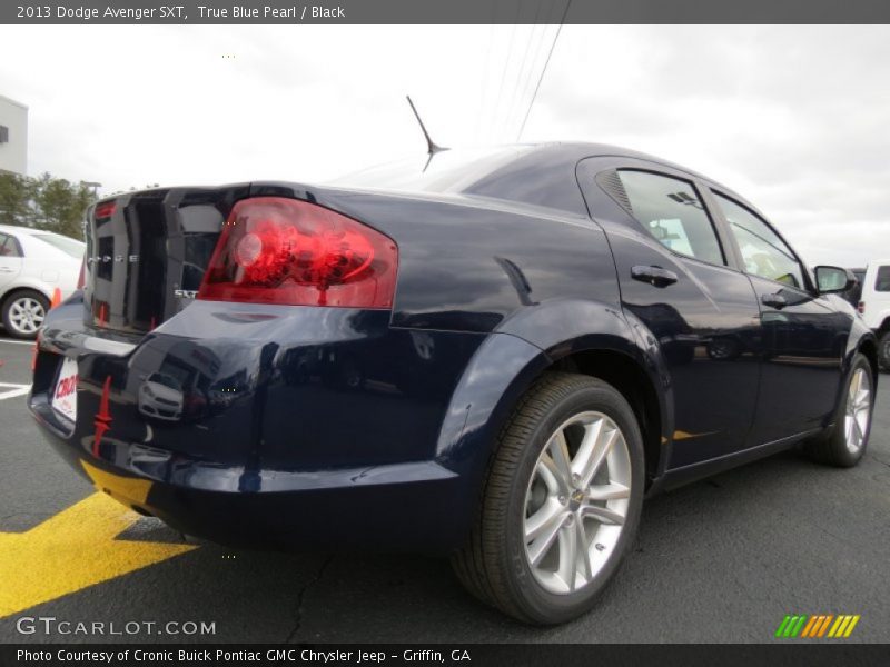True Blue Pearl / Black 2013 Dodge Avenger SXT