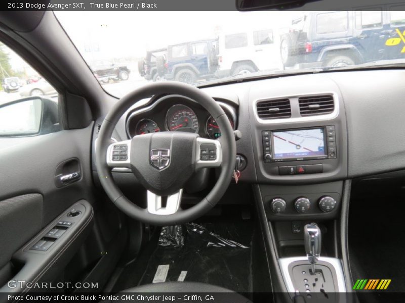 True Blue Pearl / Black 2013 Dodge Avenger SXT