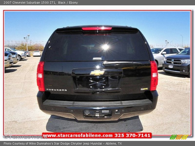 Black / Ebony 2007 Chevrolet Suburban 1500 Z71