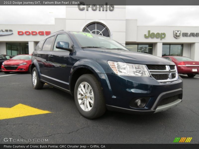 Fathom Blue Pearl / Black 2013 Dodge Journey SXT
