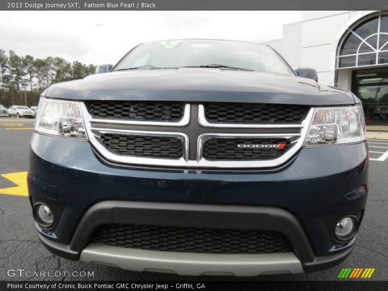 Fathom Blue Pearl / Black 2013 Dodge Journey SXT