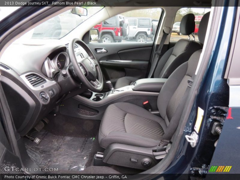 Fathom Blue Pearl / Black 2013 Dodge Journey SXT