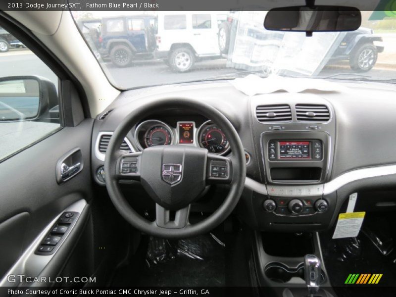Fathom Blue Pearl / Black 2013 Dodge Journey SXT