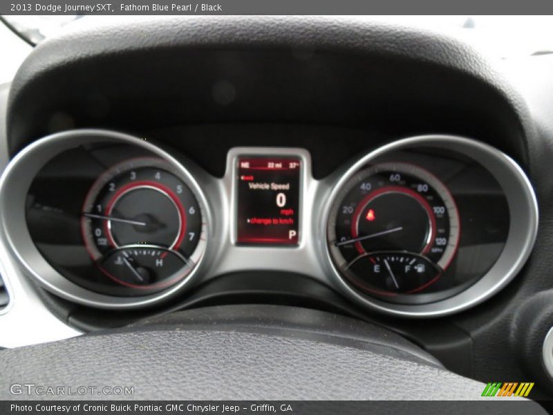 Fathom Blue Pearl / Black 2013 Dodge Journey SXT