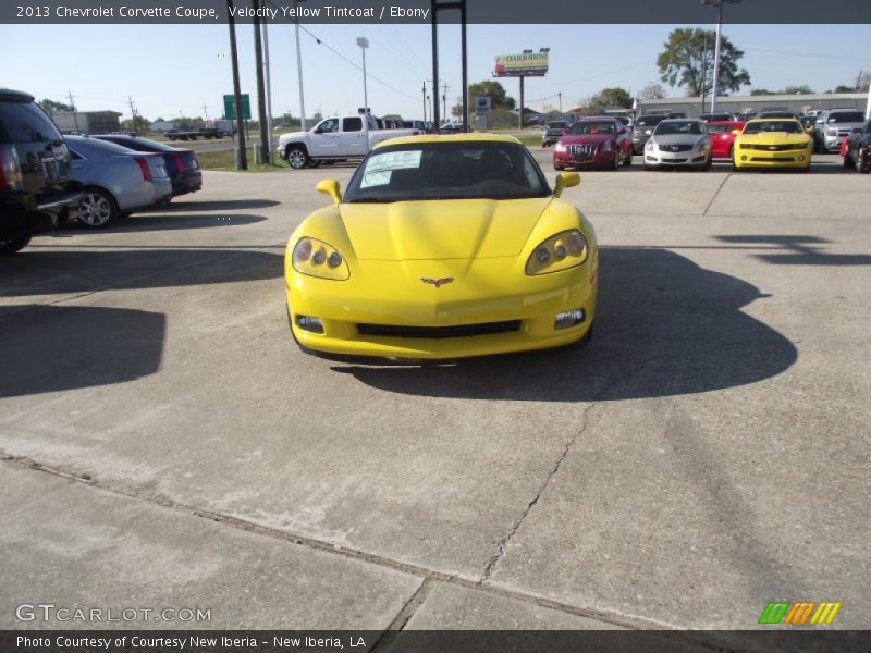 Velocity Yellow Tintcoat / Ebony 2013 Chevrolet Corvette Coupe