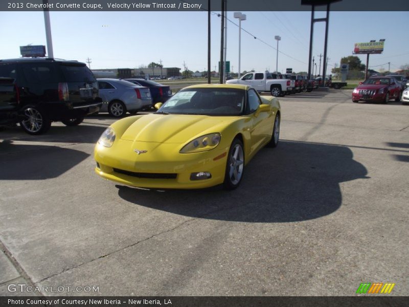 Velocity Yellow Tintcoat / Ebony 2013 Chevrolet Corvette Coupe