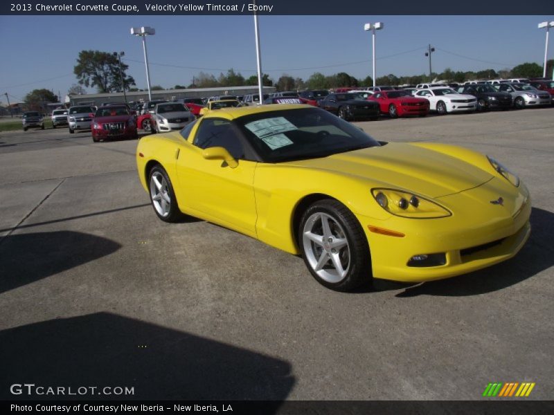 Velocity Yellow Tintcoat / Ebony 2013 Chevrolet Corvette Coupe