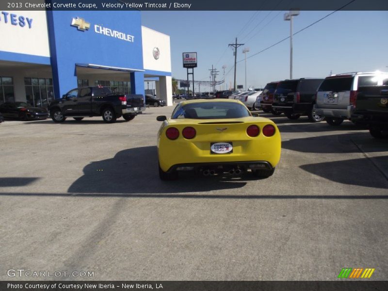 Velocity Yellow Tintcoat / Ebony 2013 Chevrolet Corvette Coupe