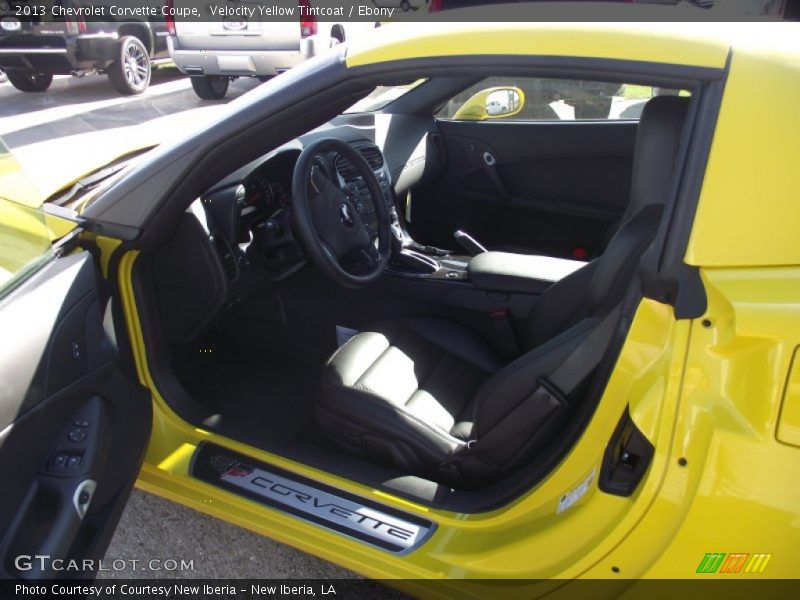 Velocity Yellow Tintcoat / Ebony 2013 Chevrolet Corvette Coupe