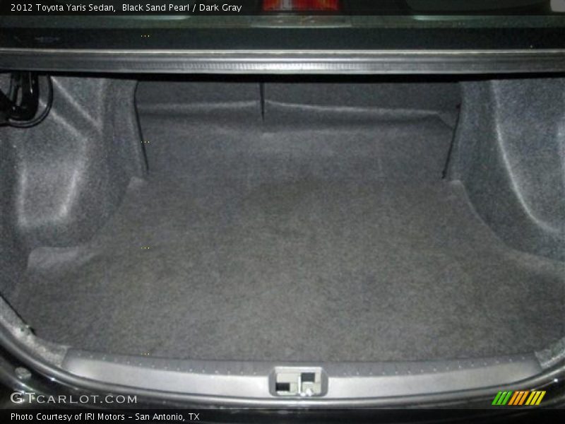 Black Sand Pearl / Dark Gray 2012 Toyota Yaris Sedan