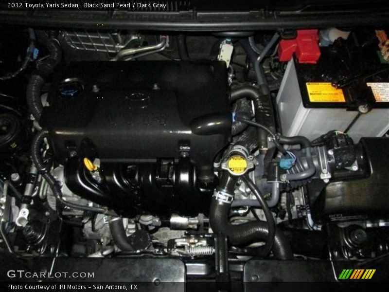 Black Sand Pearl / Dark Gray 2012 Toyota Yaris Sedan