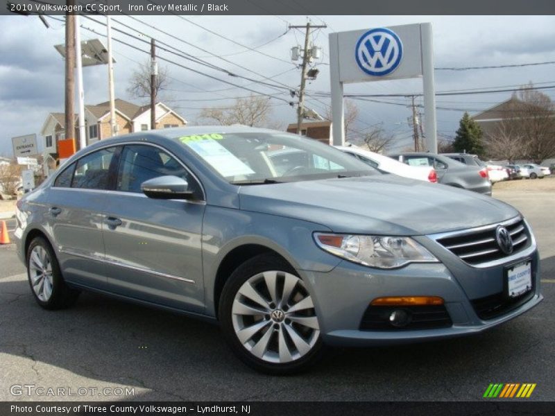 Iron Grey Metallic / Black 2010 Volkswagen CC Sport