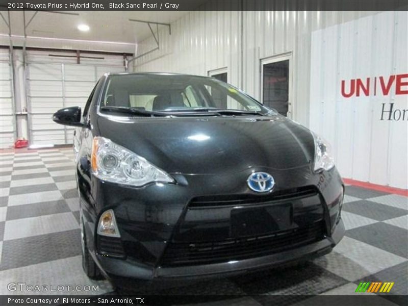 Black Sand Pearl / Gray 2012 Toyota Prius c Hybrid One