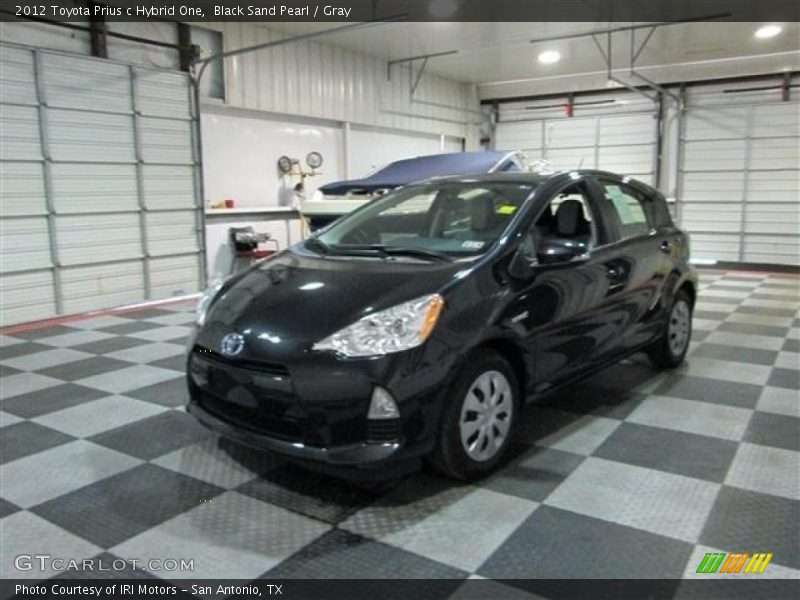Black Sand Pearl / Gray 2012 Toyota Prius c Hybrid One