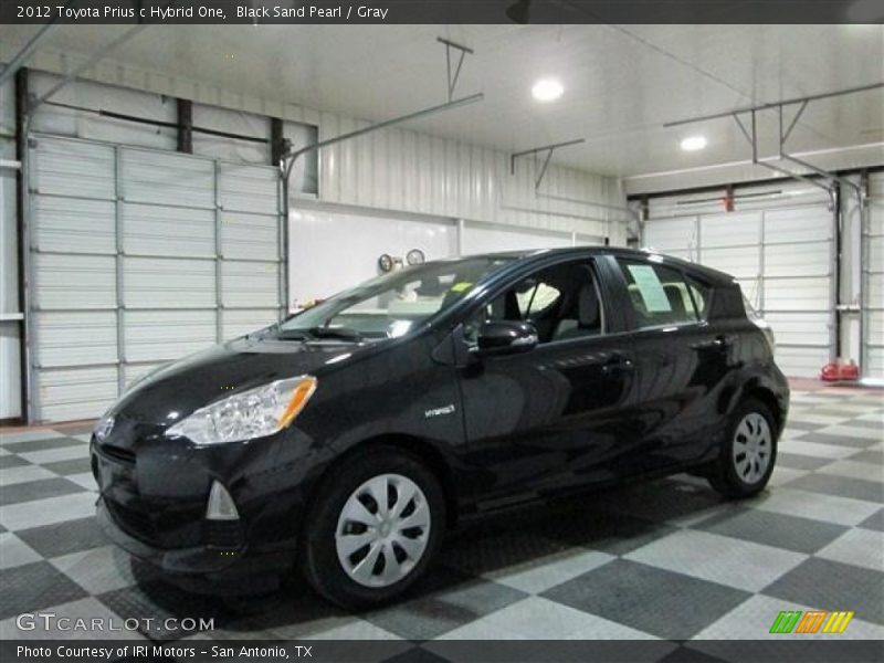 Black Sand Pearl / Gray 2012 Toyota Prius c Hybrid One