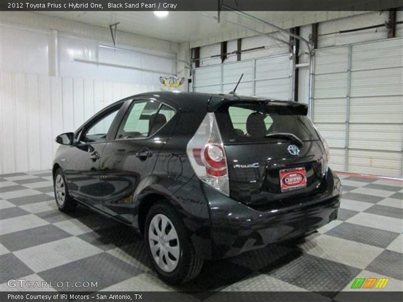 Black Sand Pearl / Gray 2012 Toyota Prius c Hybrid One