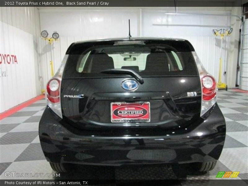 Black Sand Pearl / Gray 2012 Toyota Prius c Hybrid One